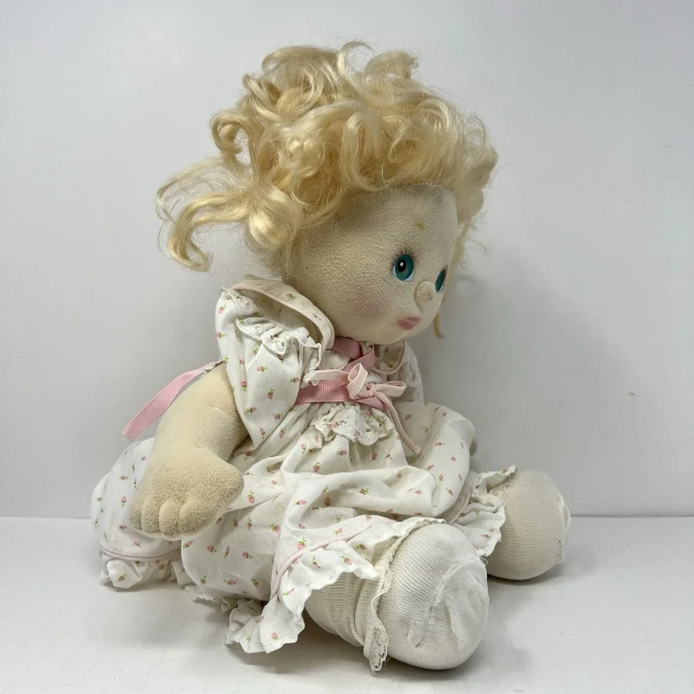 Vintage My Child Girl Doll Blonde Hair‎ Blue Eyes 1985 Soft Body Mattel Toy